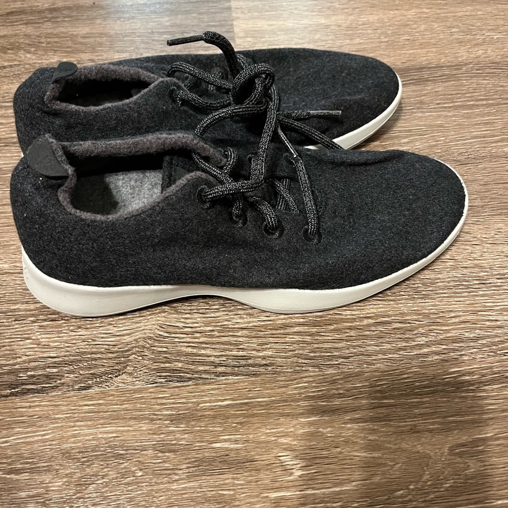 Allbirds Wool Runner True Black womens size 9 - Picture 3 of 8